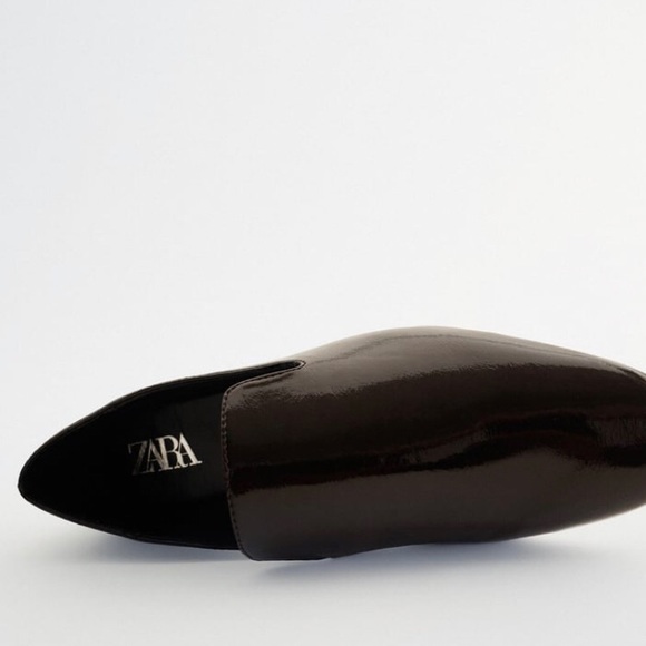 Zara | Low Heel Loafers Size 7.5 Brown - Picture 5 of 8